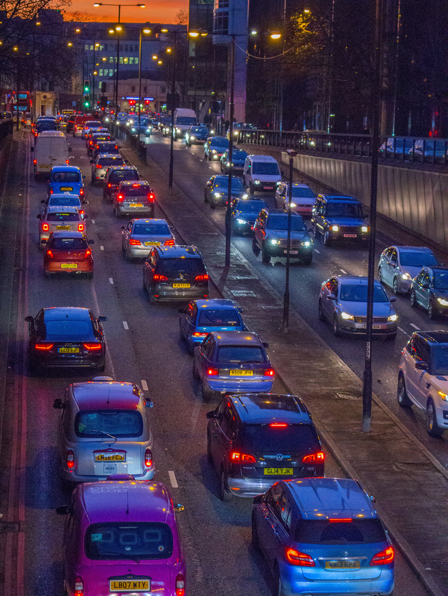 part of transport scattered all over the city